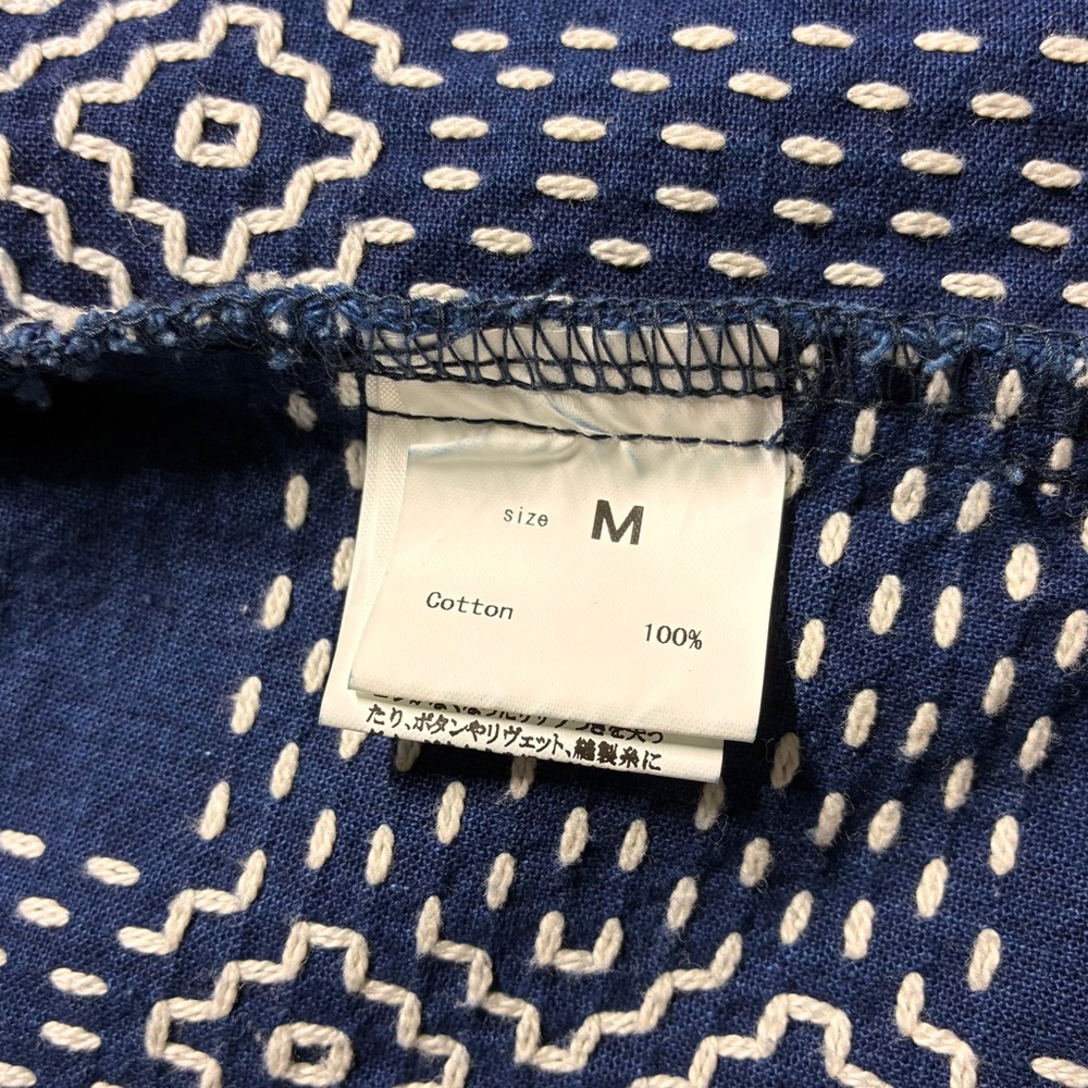 Graph Zero Indigo Sashiko Patchwork Workwear Jack… - image 6